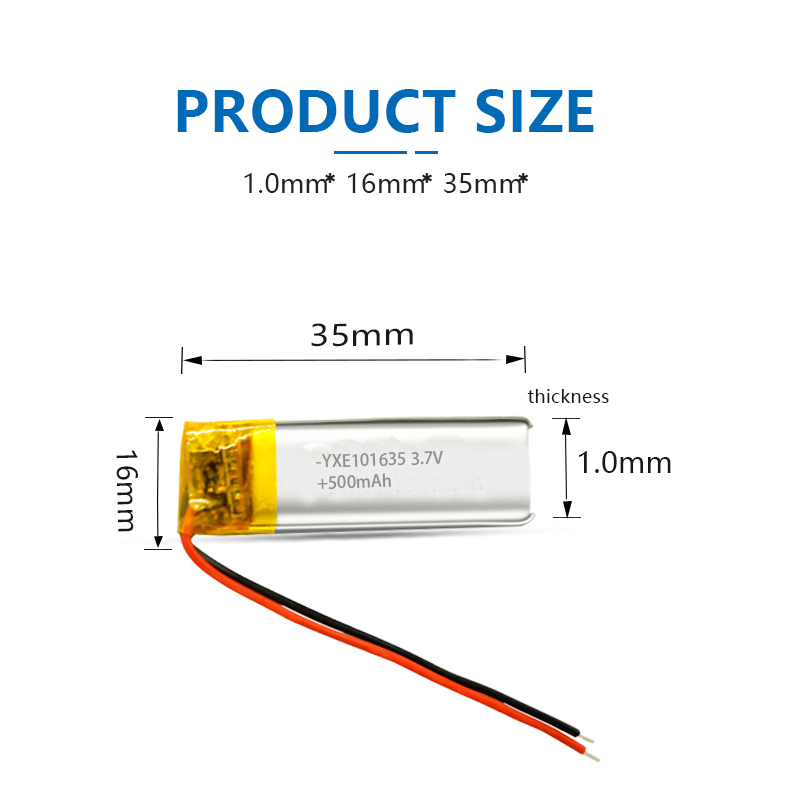 3.7 V Li-ion Battery 102764-1950mah