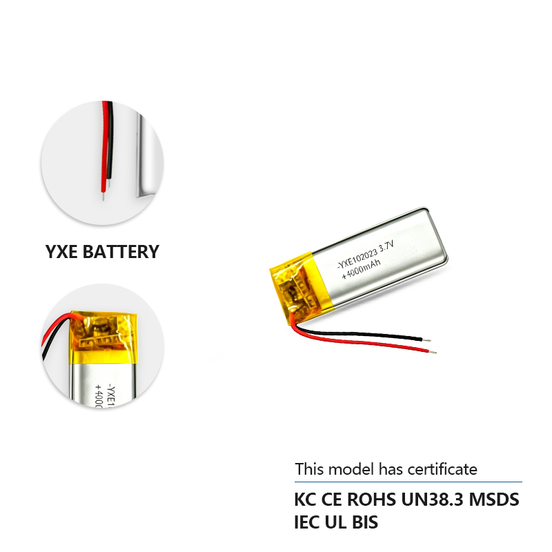3.7 V Li-ion Battery 102023-400mah