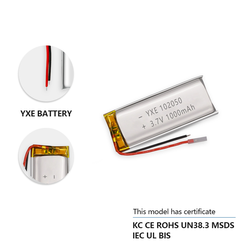 3.7 V 锂离子电池 101635-500mah