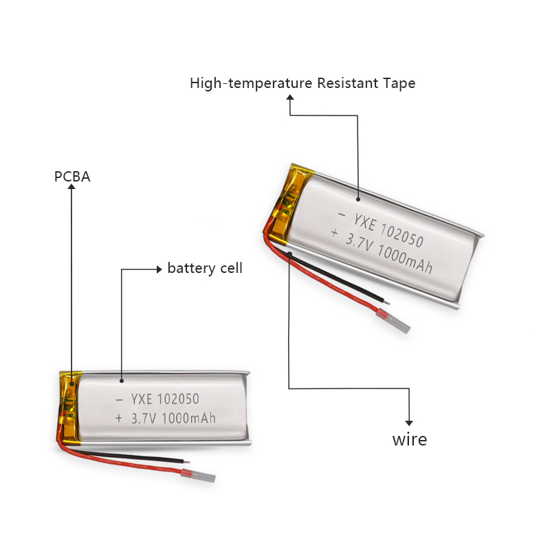 3.7 V 锂离子电池 101635-500mah