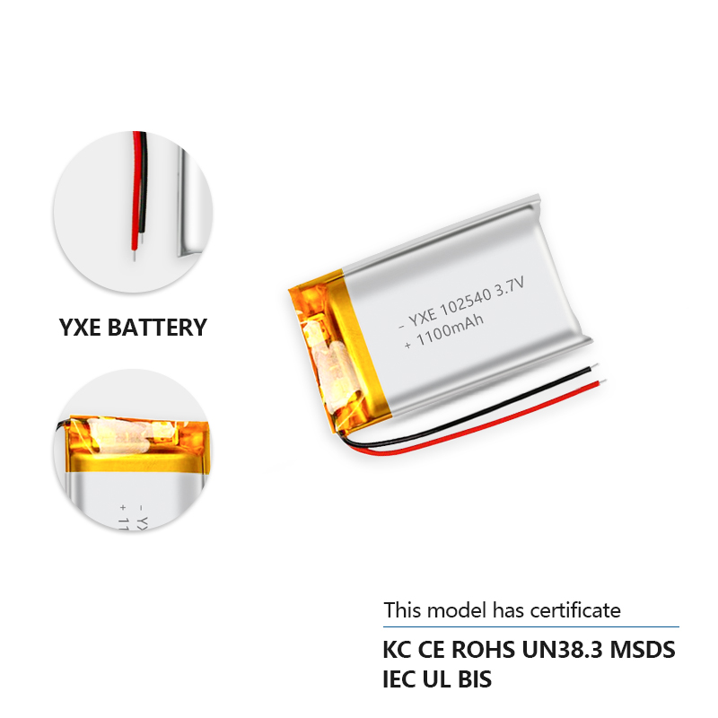 3.7 V 锂离子电池 101635-500mah