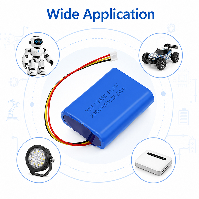 11.1V 2000mAh lithium battery pack