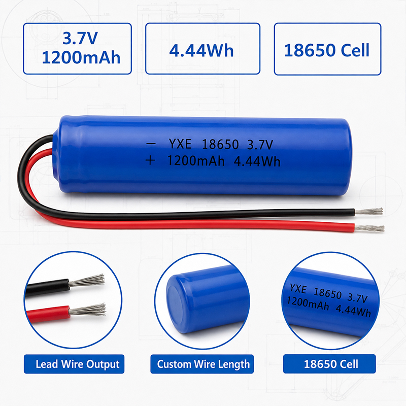 3.7 V 2000mAh 18650 Li-ion Battery