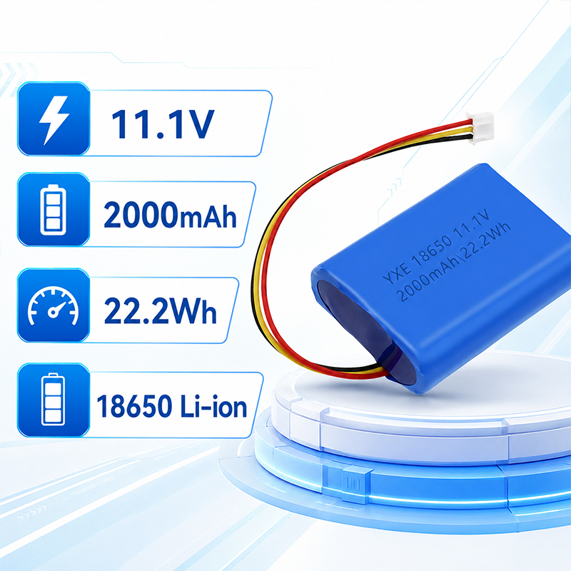 11.1V 2000mAh lithium battery pack