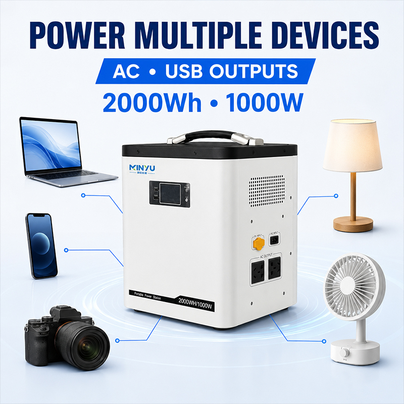 Portable Power Stations 2000Wh 1000W