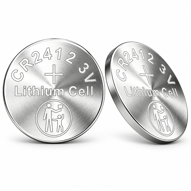 CR2412 lithium coin cell battery