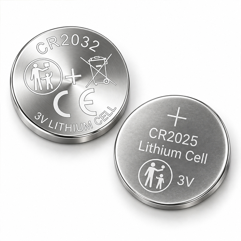 CR2032 lithium coin cell battery