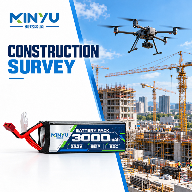 3000mAh 22V 60C Drone Battery