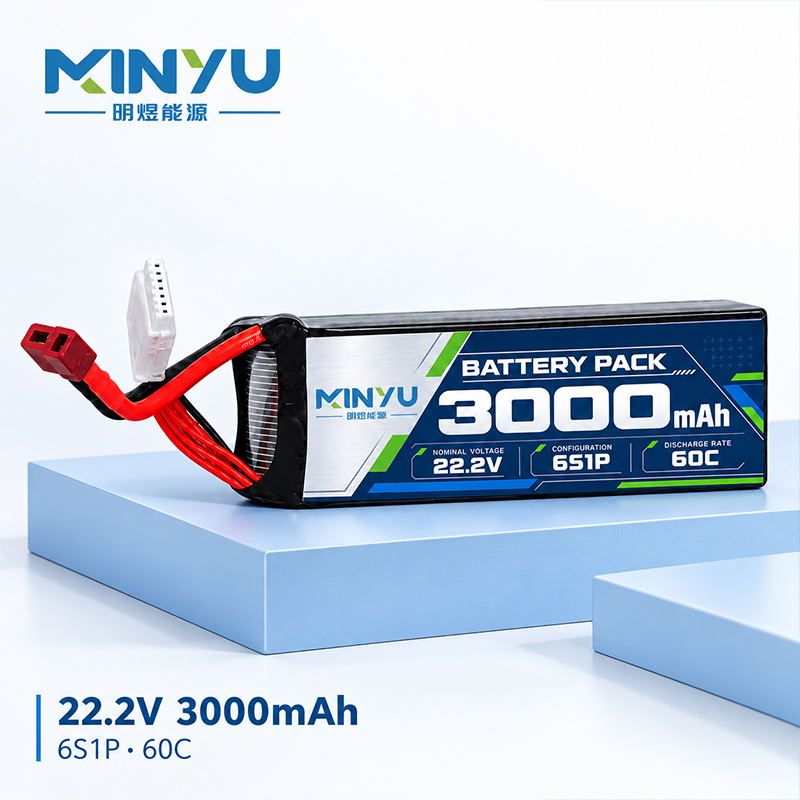 3000mAh 22V 60C Drone Battery