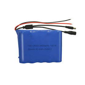 36 V 2600mAh 18650 10S1P 36mAh Li-ion Battery